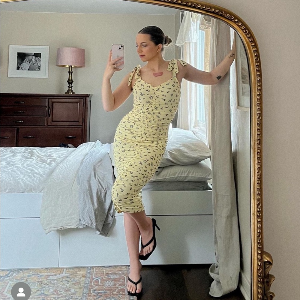 Pink blush midi dress